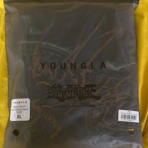 YoungLA Black Sweats with Bronze Flame Paladin Graphic